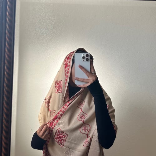 شال تطريز يدوي #بيج6