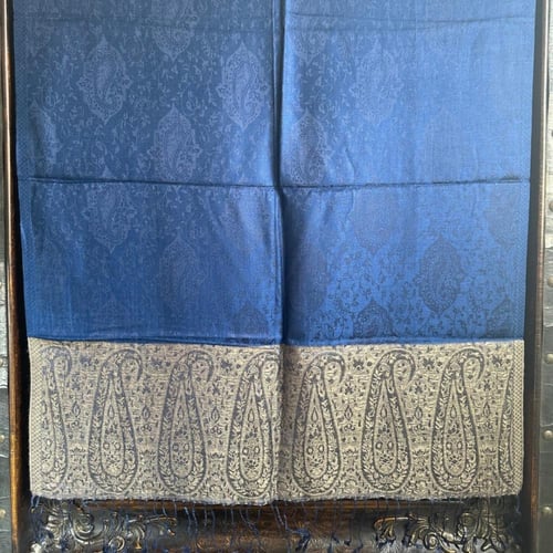 شال حرير كحلي #T2