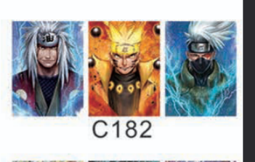 ميدالية ناروتو ثلاثية الابعاد - naruto 3D Keychain