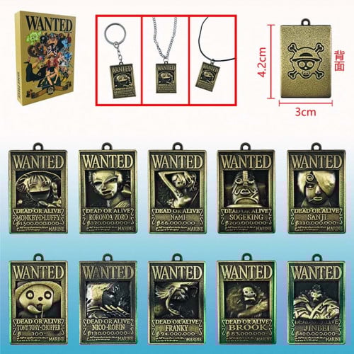 بوكس ميداليات وانتد طاقم لوفي - wanted- one piece