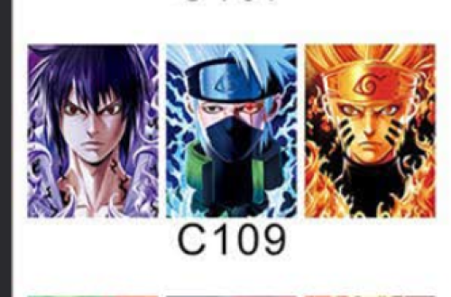 ميدالية ناروتو ثلاثية الابعاد - naruto 3D Keychain