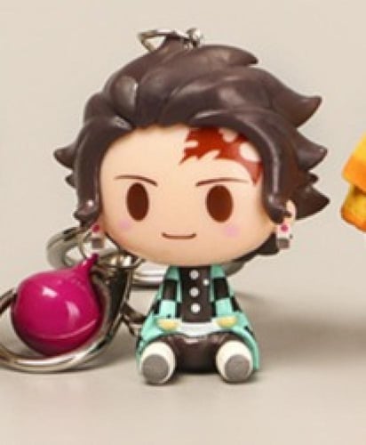 ميدالية تشيبي ديمون سلاير - demon slayer Chibi Key...