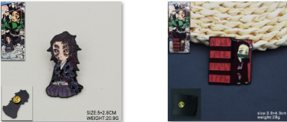 بروش قاتل الشياطين - Demon Slayer Brooch