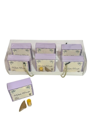 6 توزيعات داخل بوكس شفاف