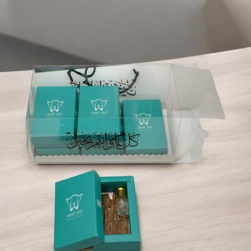 توزيعة جزلة (6 علب رقائق طبيعي + مسك منوع) - هدية...