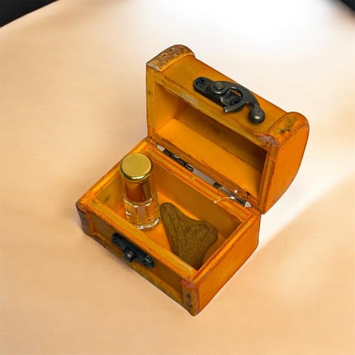 توزيعات صندوق خشبي برتقالي