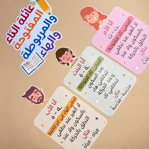 عائلة التاء المربوطة والمفتوحة