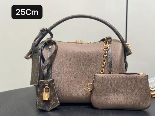 L V Speedy bag monogram leather