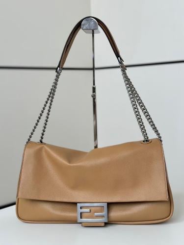 Fendi F leather bag