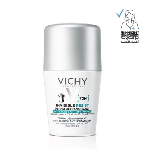 فيتشي مزيل عرق رول مضاد للبقع والتهيج 72 ساعة للبش...