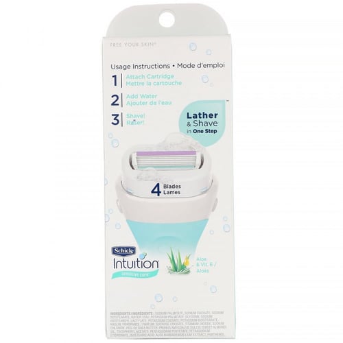 شيك انتويشن شفرة حلاقة برغوة الصبار وفيتامين E