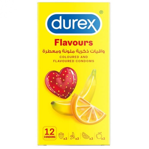 ديوركس واقي ذكري نكهات متنوعة 12 قطعة