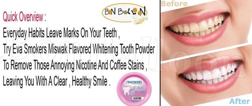 ايفا سموكر بودرة تنظيف الأسنان بالقرنفل 40g