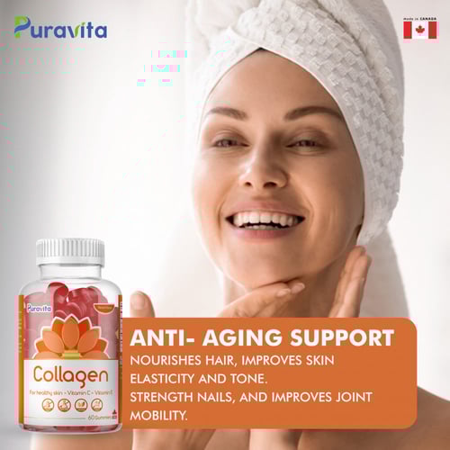 بيورافيتا حلوى الكولاجين البحري مكمل غذائي بنكهة ا...