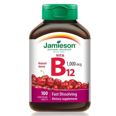 جاميسون مكمل غذائي فيتا بي 12 بنكهة الكرز 100 قرص...