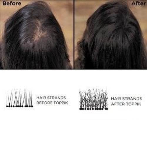توبيك ألياف تغطية فراغات الشعر لون أسود 12g