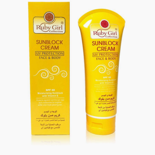 روبي جيرل كريم حماية من الشمس SPF60 للوجه والجسم 1...