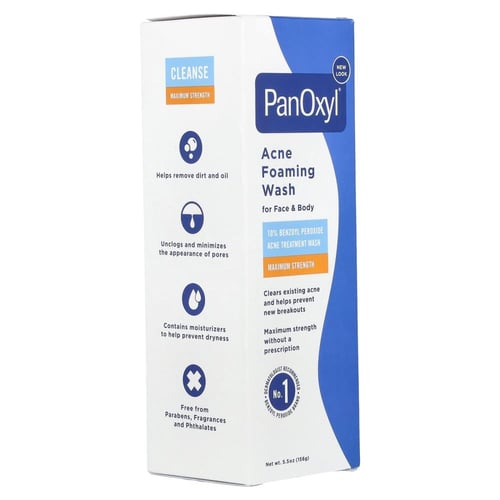 بانوكسيل بنزويل بيروكسيد 10٪ غسول رغوي لحب الشباب...