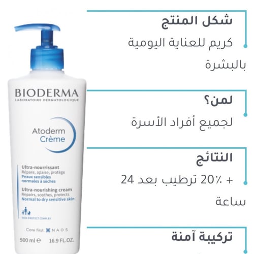 بيوديرما اتوديرم ألترا نورشينج كريم ترطيب 200ml