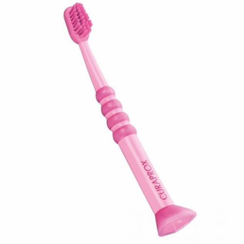 كيورابروكس فرشاة أسنان للأطفال 0-4 سنوات وردي