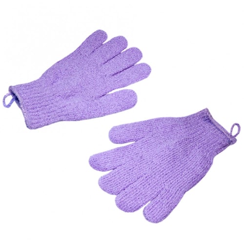 قفاز استحمام لتقشير الجسم بنفسجي عناية روز