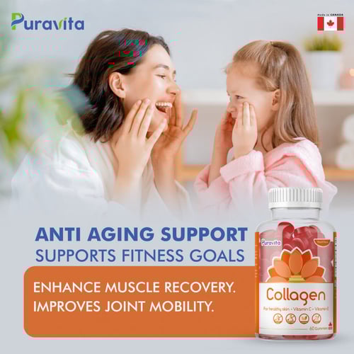 بيورافيتا حلوى الكولاجين البحري مكمل غذائي بنكهة ا...