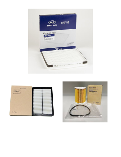 3 فلتر هواء + فلتر مكيف + فلتر زيت كيا تيلورايد من...