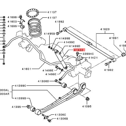 عدد 2 مساعدات خلفية باجيرو مونتيرو 2020-2023 اصلي...