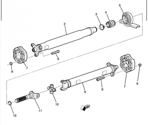 جلدة عمود الكردان كابريس 2011-2017 اصلي SKF ألماني...