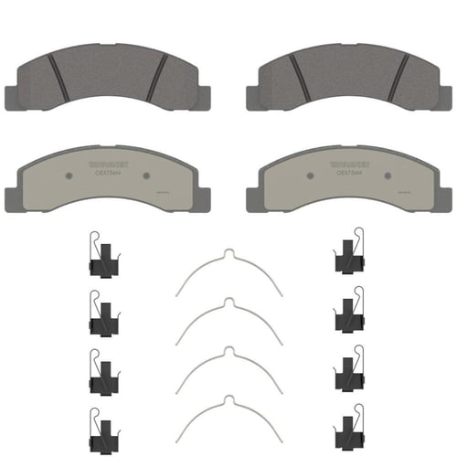 قماشات فحمات فرامل طقم كامل امامي و خلفي فورد F250...