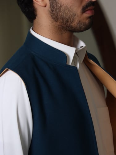 سديري كريمي وازرق "جوخ"