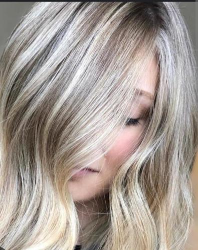 صبغة شعر +سحب عادى ( شعر وسط )