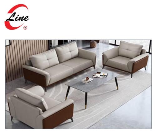 طقم كنب للمكتب 3قطع بيج مع لون جملي