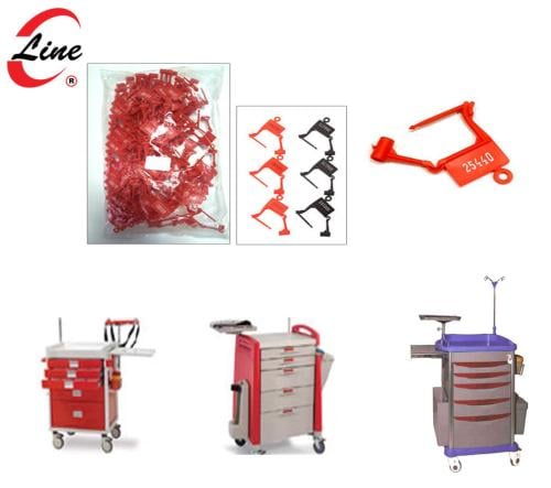قفل بلاستك - Crash Cart Lock 100pcs