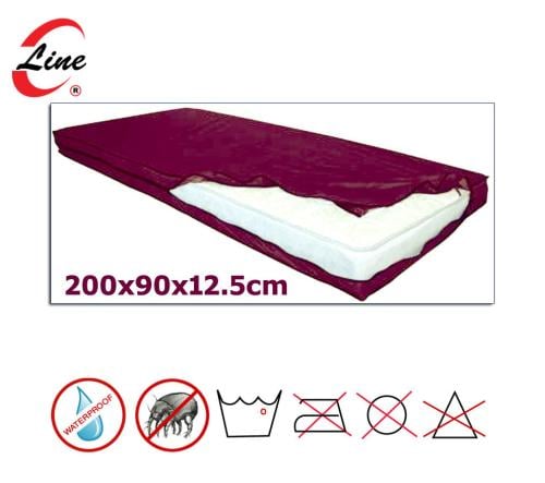 غطاء مرتبة - احمر مضاد للبكتـريا مقاوم للماء و الس...