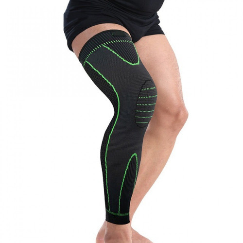 Knee and leg support brace single