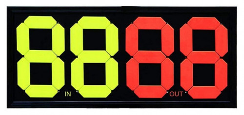 Manual player substitution board