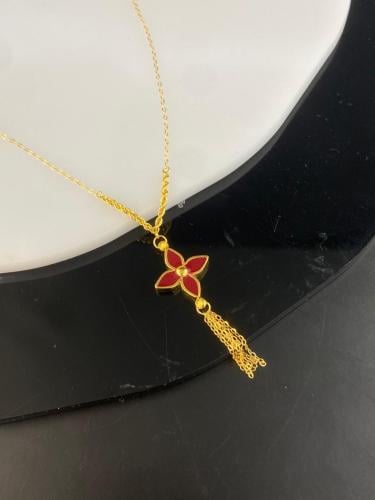 شوكر الورده ذهب عيار21 فاخر و انيق للهدايا وزن1.88...