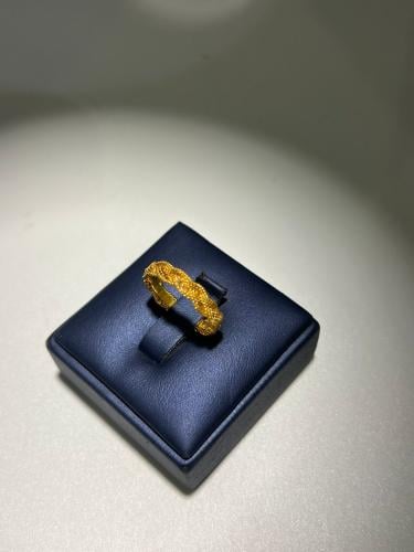 دبلة المجدولة فاخره و مميزه ذهب عيار21 بوابة .5