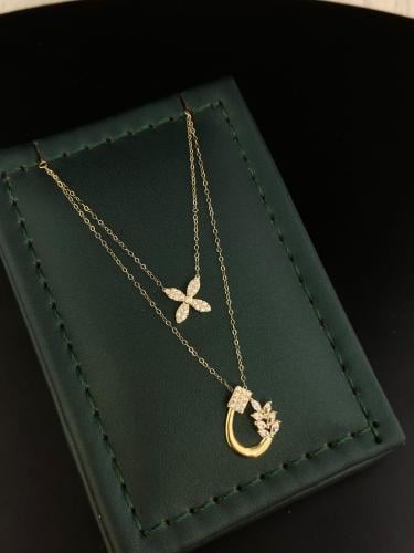 شوكر دورين تصميم الماس ذهب عيار18 فاخره ومميزه بوا...