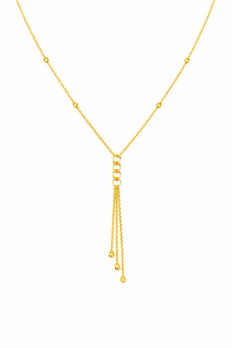 قلادة أنيقة مصنوعة من ذهب عيار 21 بتصميم الدوريكا...