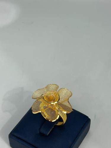 خاتم الورده ذهب عيار21 فاخر و فخم مقاس 20 بوابة.5