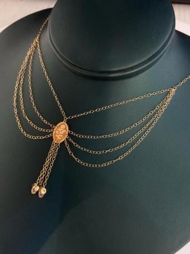 بشت السبايكه ذهب عيار21 فاخر و انيق وزن 2.91 بوابة...