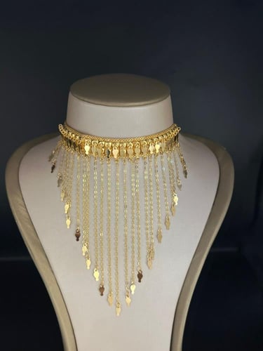 مزنط رمش العروس ذهب عيار21 فاخر و مميز وزن 14.39 ب...