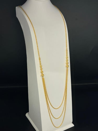 سبحة الشلال ذهب عيار21 فاخره و مميزه وزن 8.14 بواب...