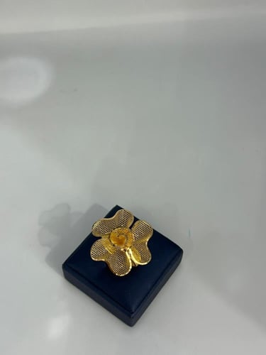 خاتم الورده ذهب عيار21 فاخر و فخم مقاس 20 بوابة.5