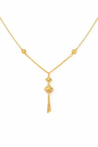 قلادة ذهب عيار 21 قيراط بتصميم أنيق 2.08 جرام