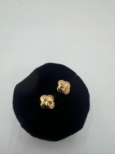 حلق الورده لبس يومي ذهب عيار٢١ مميز و انيق بوابة.5