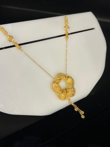 قلاده 3D فاخره و مميزه للهدايا ذهب عيار21 وزن 8.23...