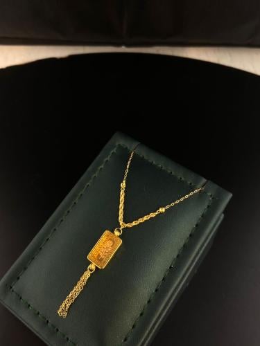 عقد موديل السبايكه ذهب عيار21 فاخر و مميز وزن 2.10...